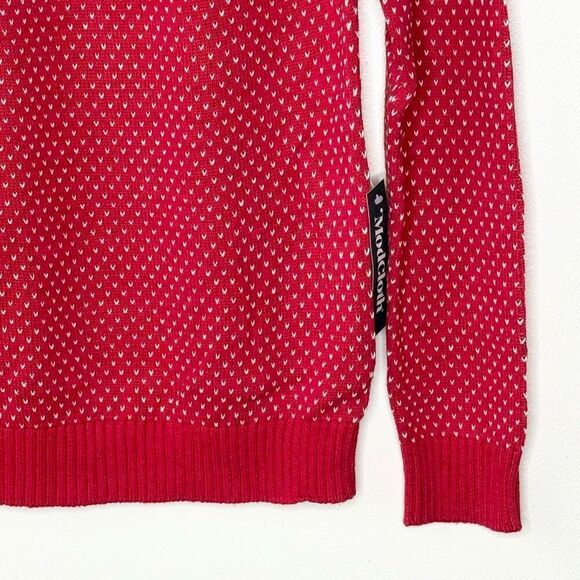 Modcloth Dinosaur T Rex Fair Isle Crew Neck Sweater - NWT - Women’s US XS - Picture 7 of 11